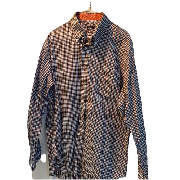 J McLaughlin Men's Shirt XL Plaid Long Sleeve Button Up - Picture 1 of 8